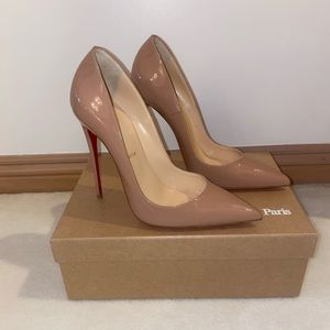 Authentic Christian Louboutin So Kate Nude Pumps